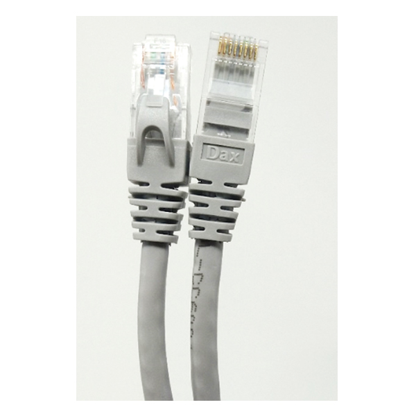 Dax (DX-DL-CC6001-Grey) CAT 5E CCA 1 Meter DARK Grey Patchcord with clip lock